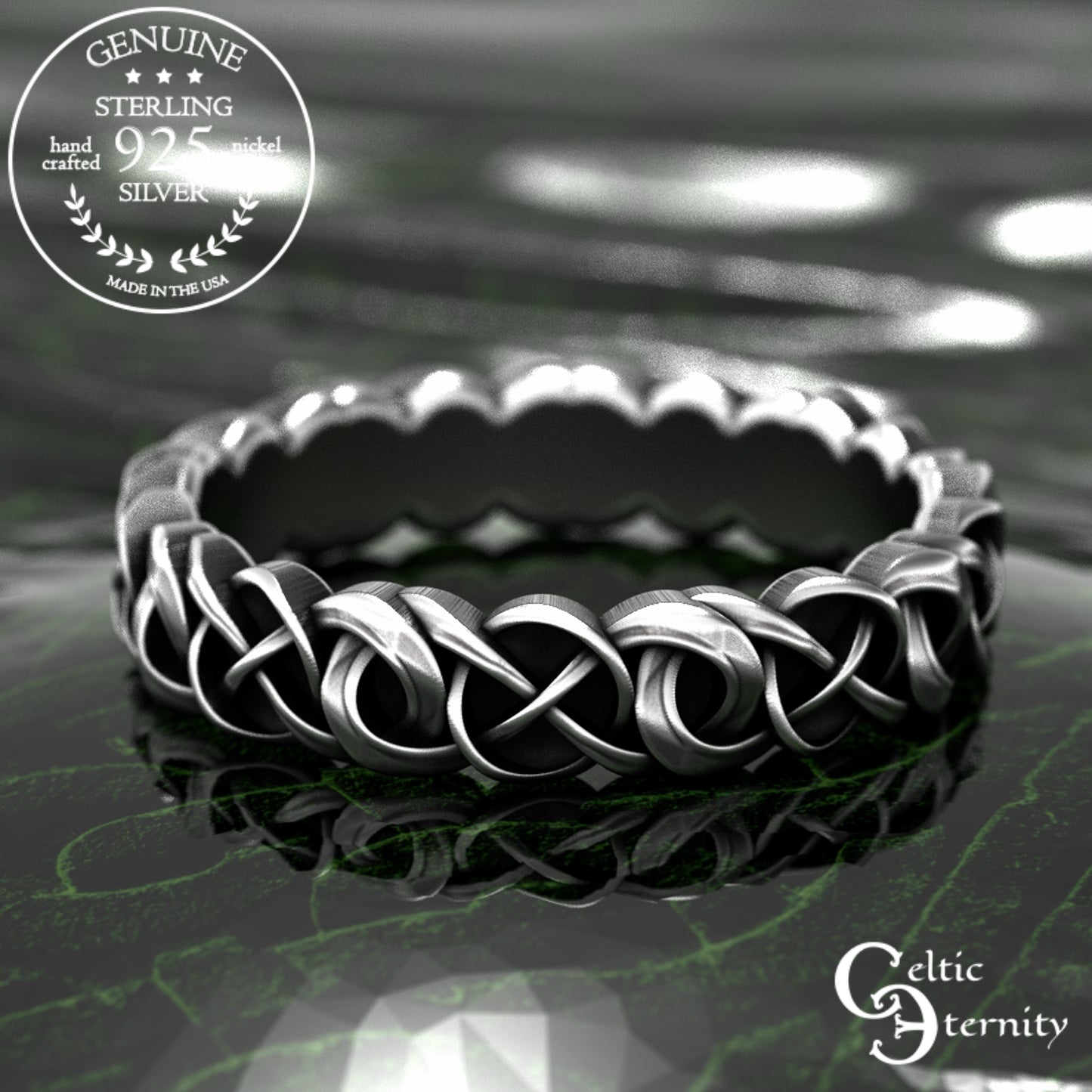 Sterling Women's Woven Celtic Wedding Band, 1983