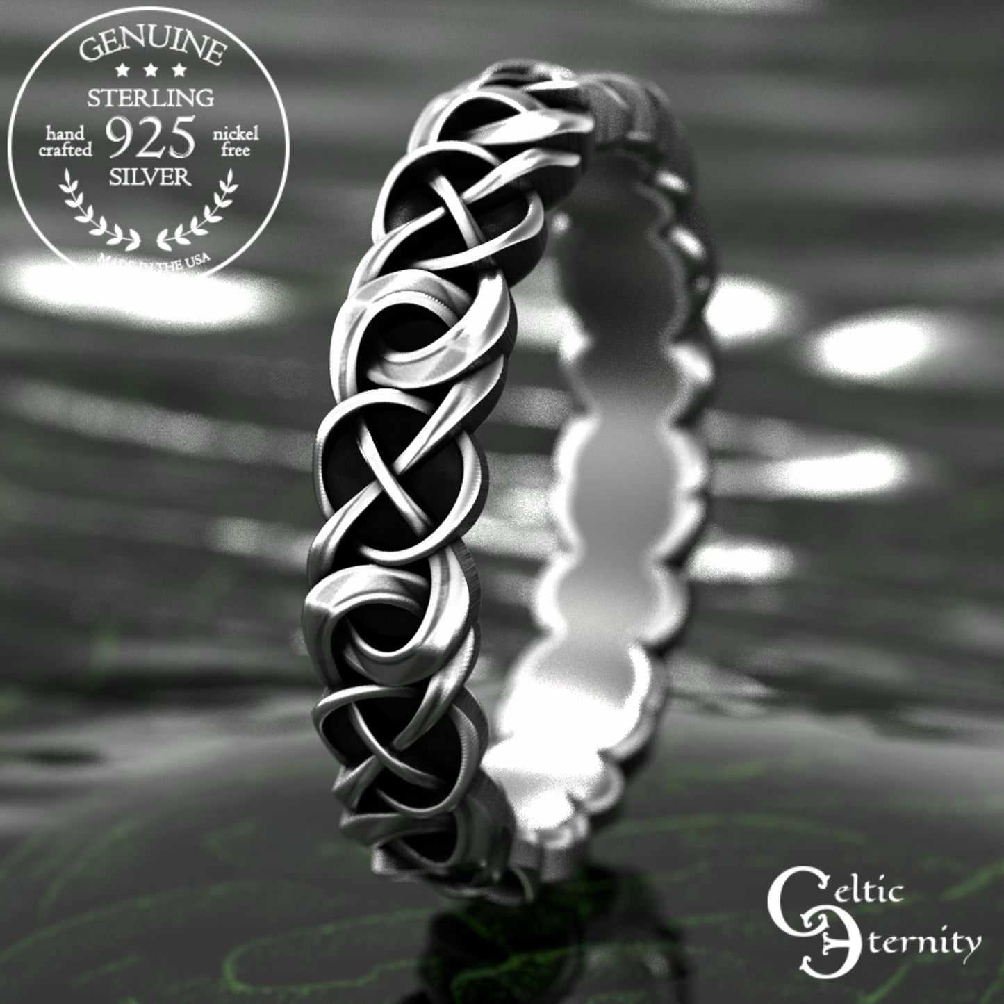 Sterling Women's Woven Celtic Wedding Band, 1983