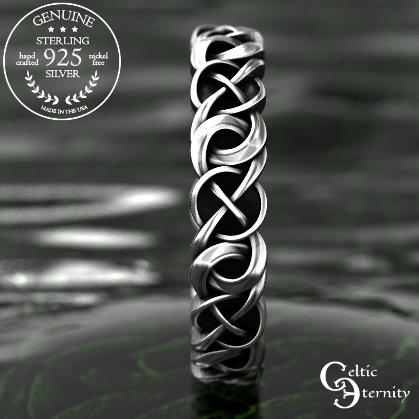 Sterling Women's Woven Celtic Wedding Band, 1983