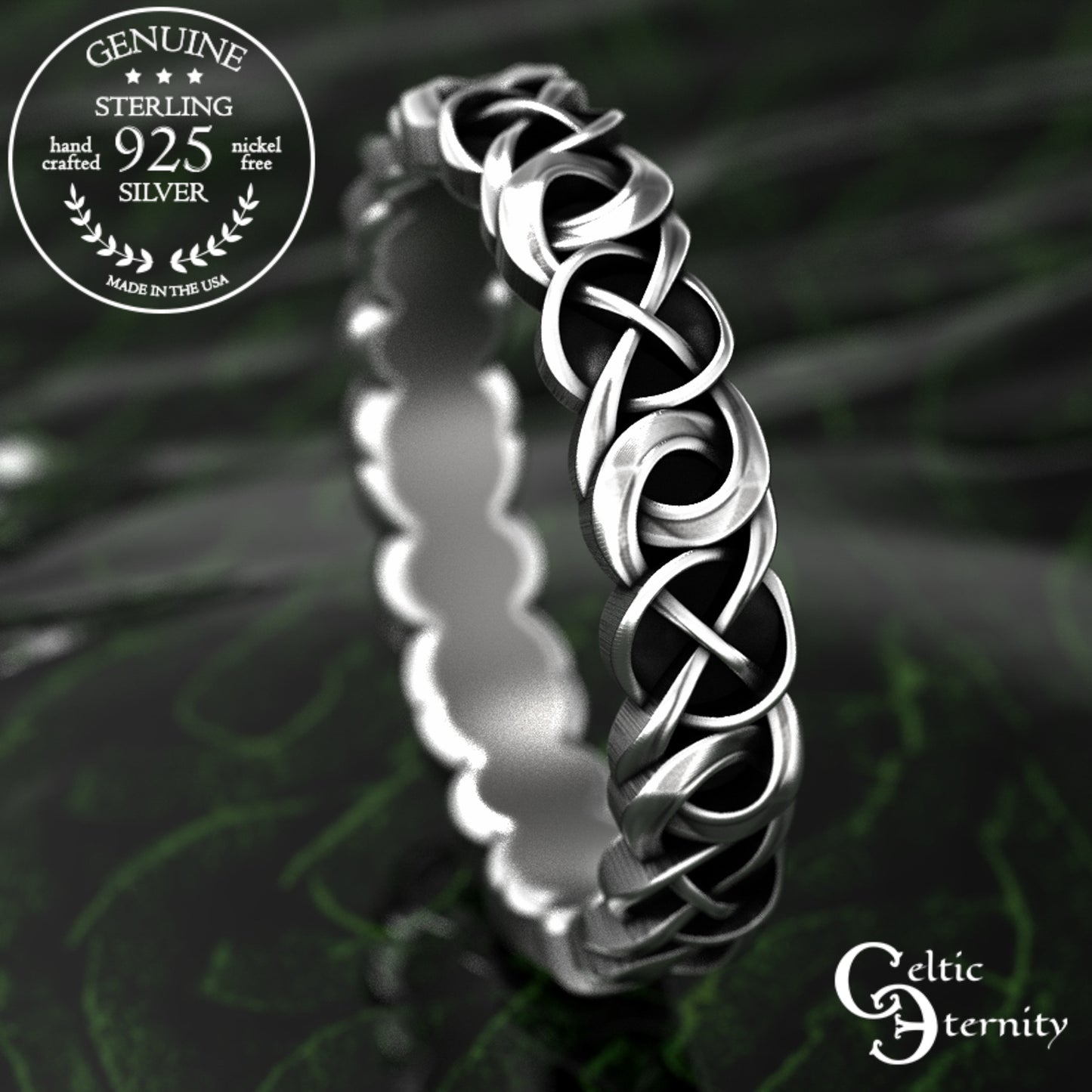Sterling Women's Woven Celtic Wedding Band, 1983