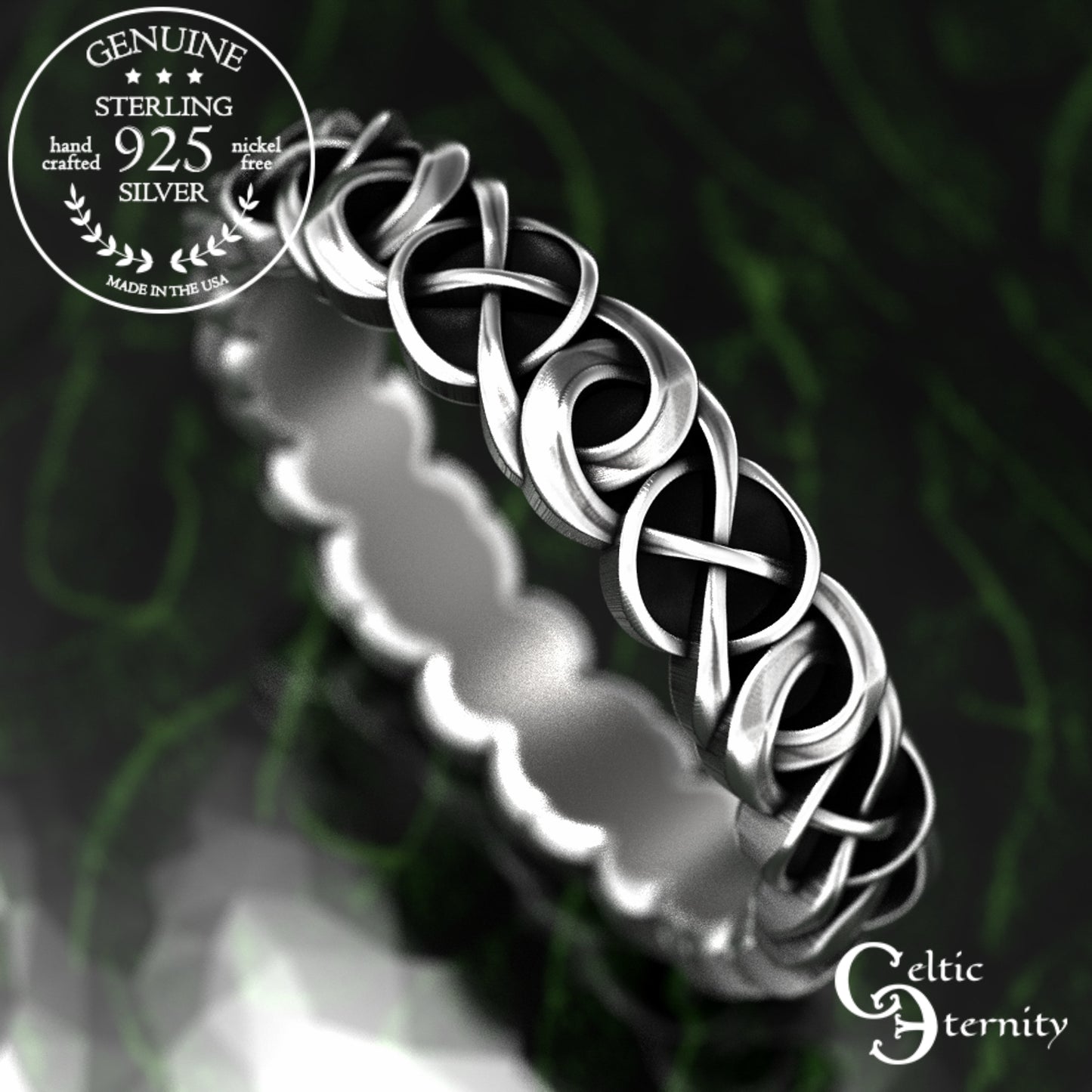Sterling Women's Woven Celtic Wedding Band, 1983