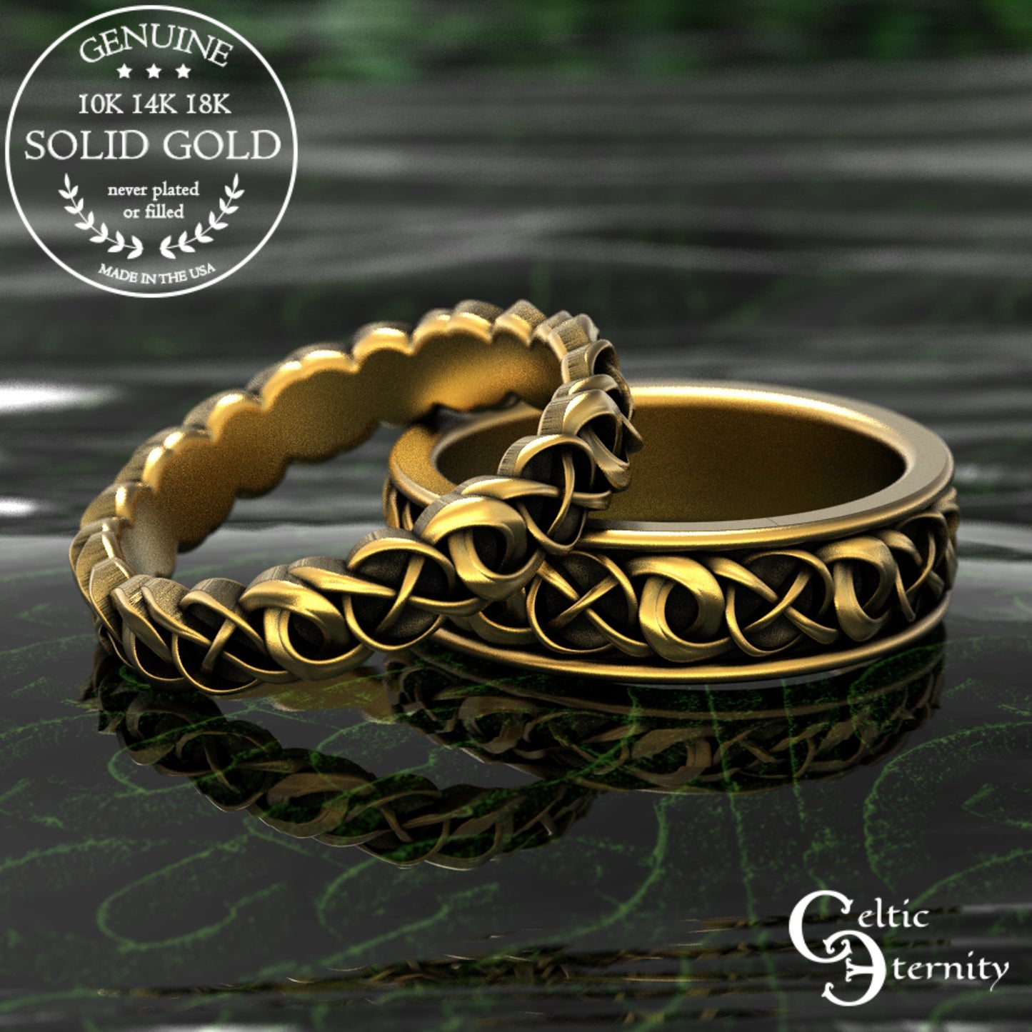 Sterling Women's Woven Celtic Wedding Band, 1983
