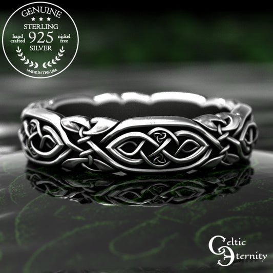 Sterling Delicate Woman's Celtic Infinity Wedding Band, 2005