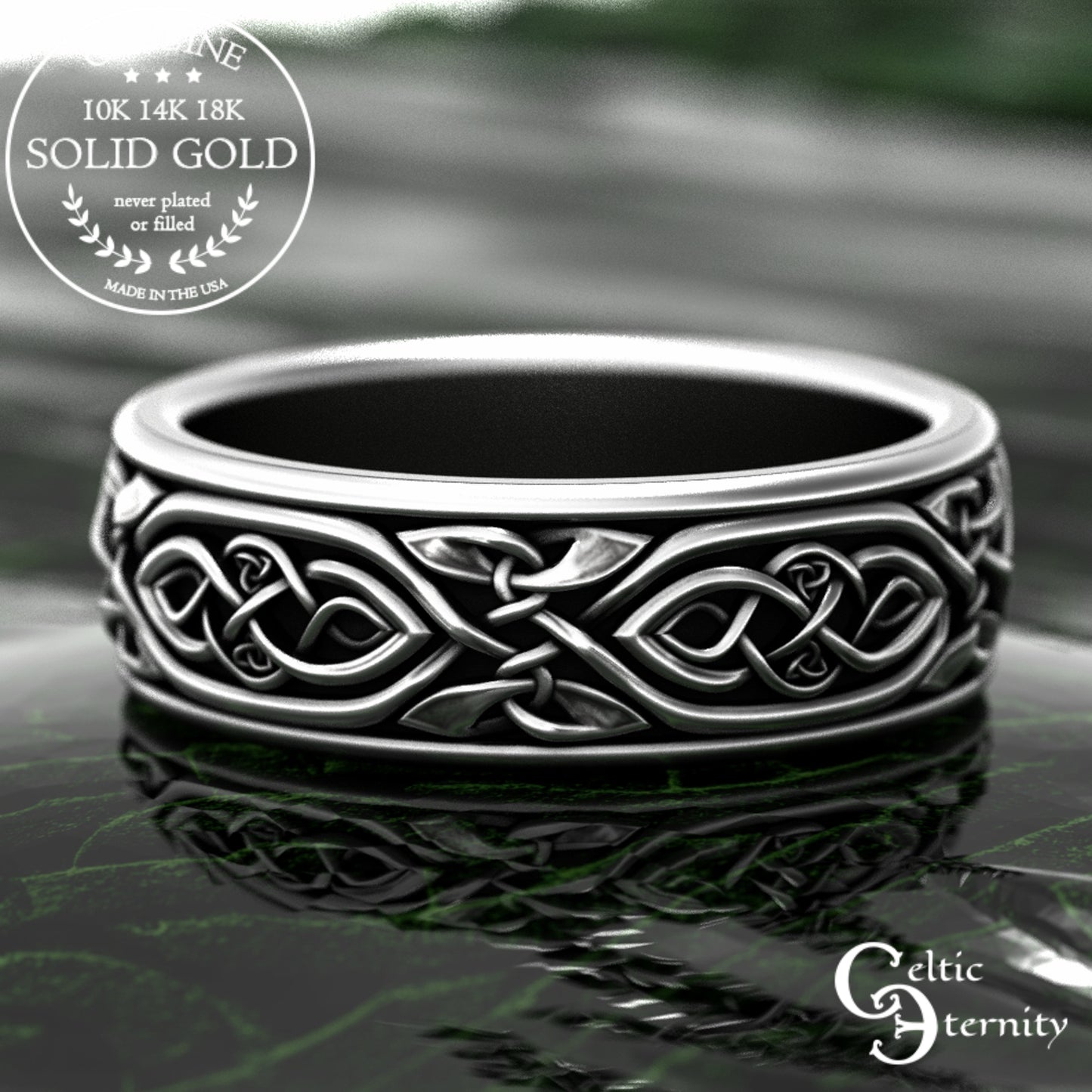 Sterling Men's Celtic Infinity Wedding Band, 2006