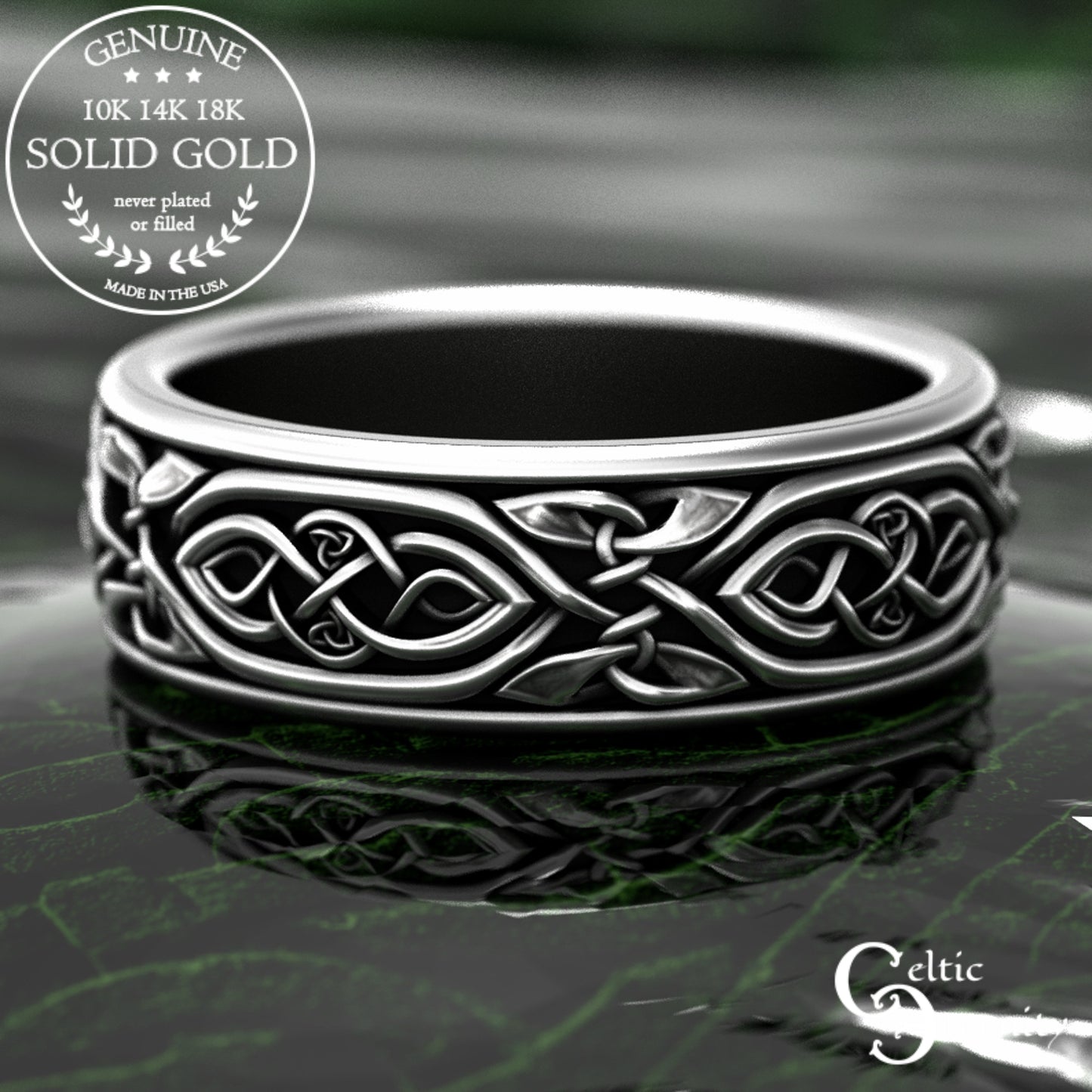 Sterling Men's Celtic Infinity Wedding Band, 2006