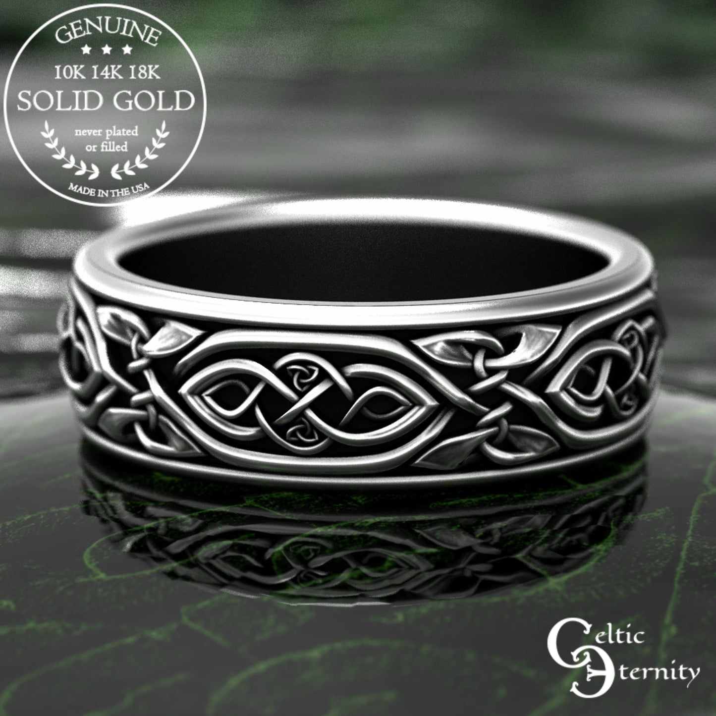 Sterling Men's Celtic Infinity Wedding Band, 2006