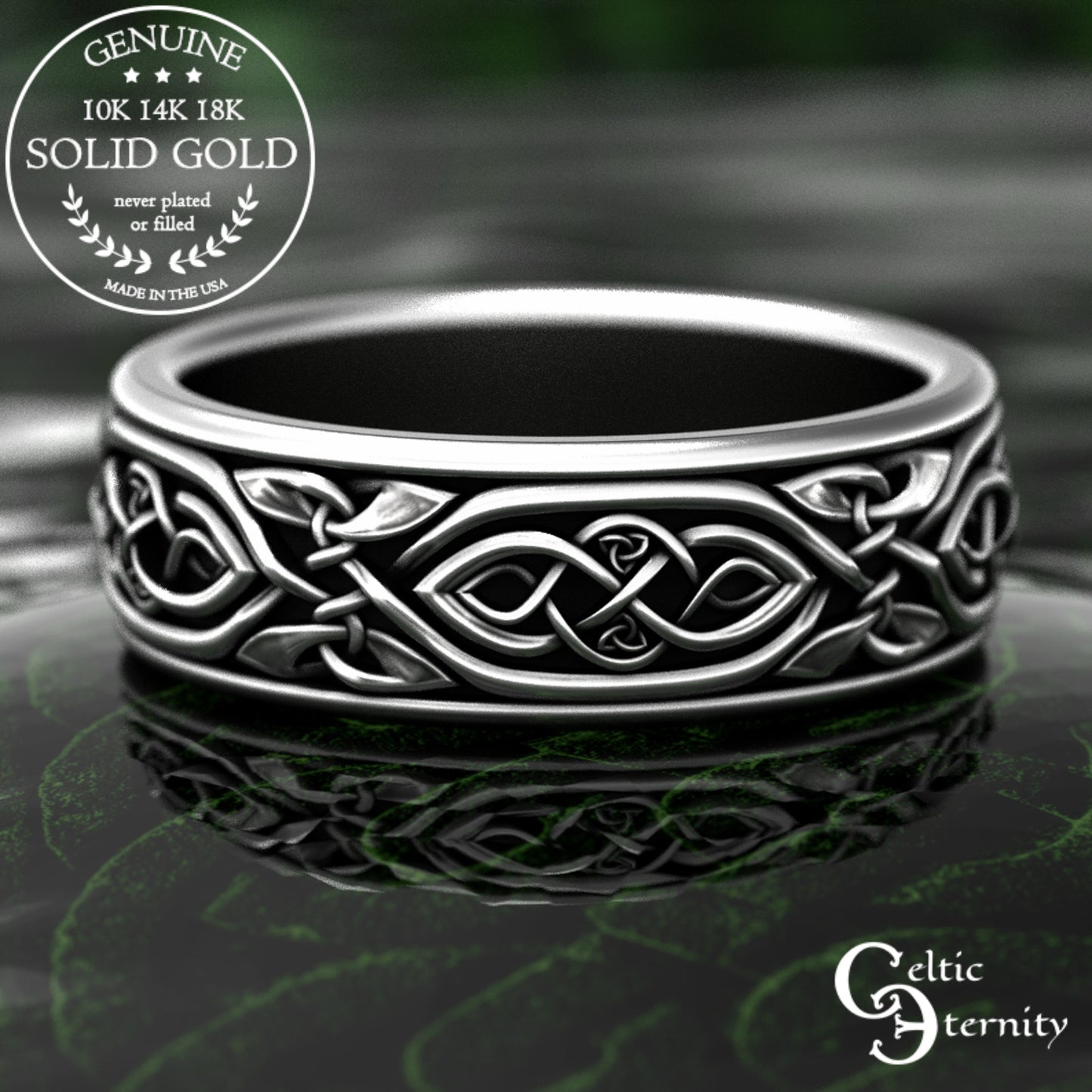 Sterling Men's Celtic Infinity Wedding Band, 2006