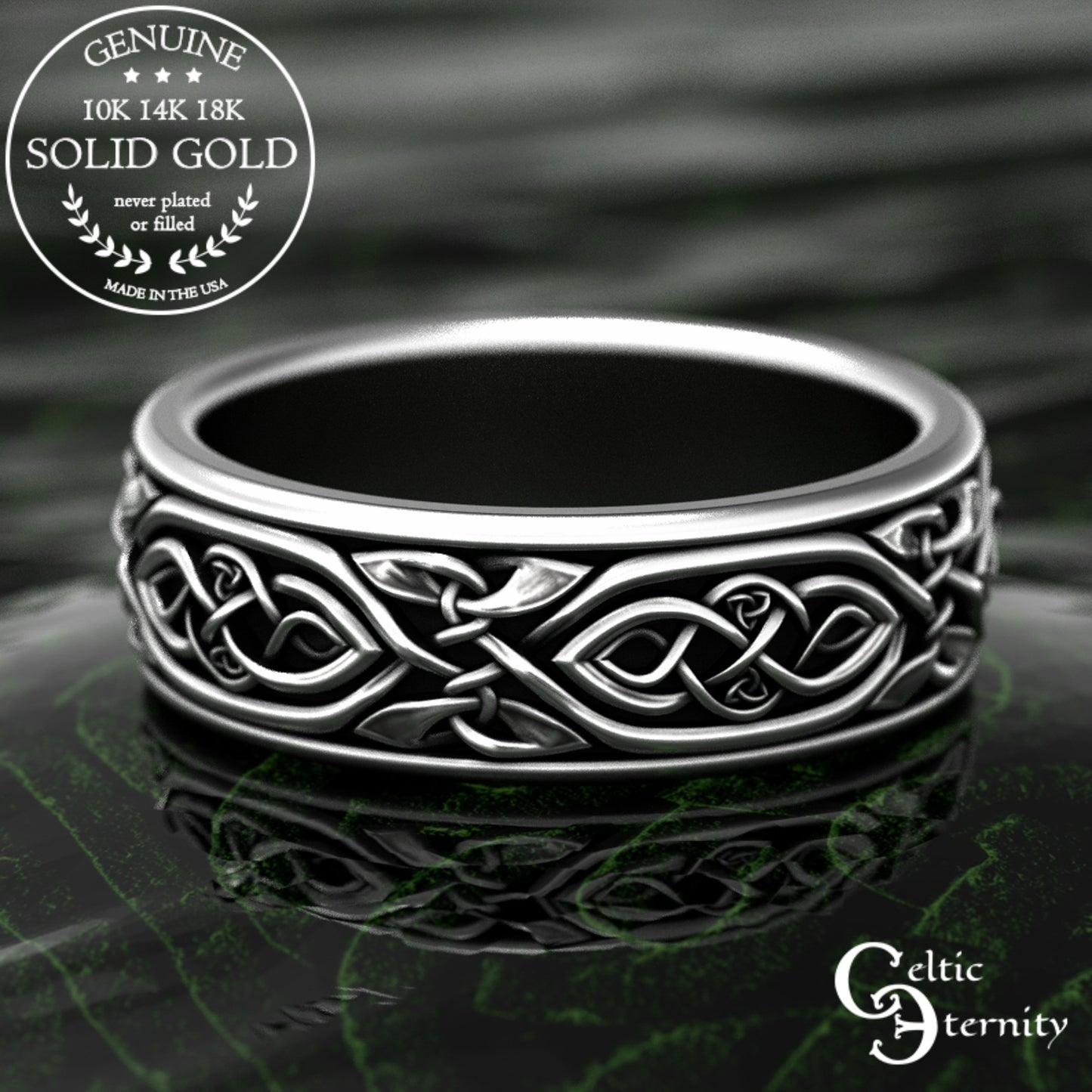 Sterling Men's Celtic Infinity Wedding Band, 2006