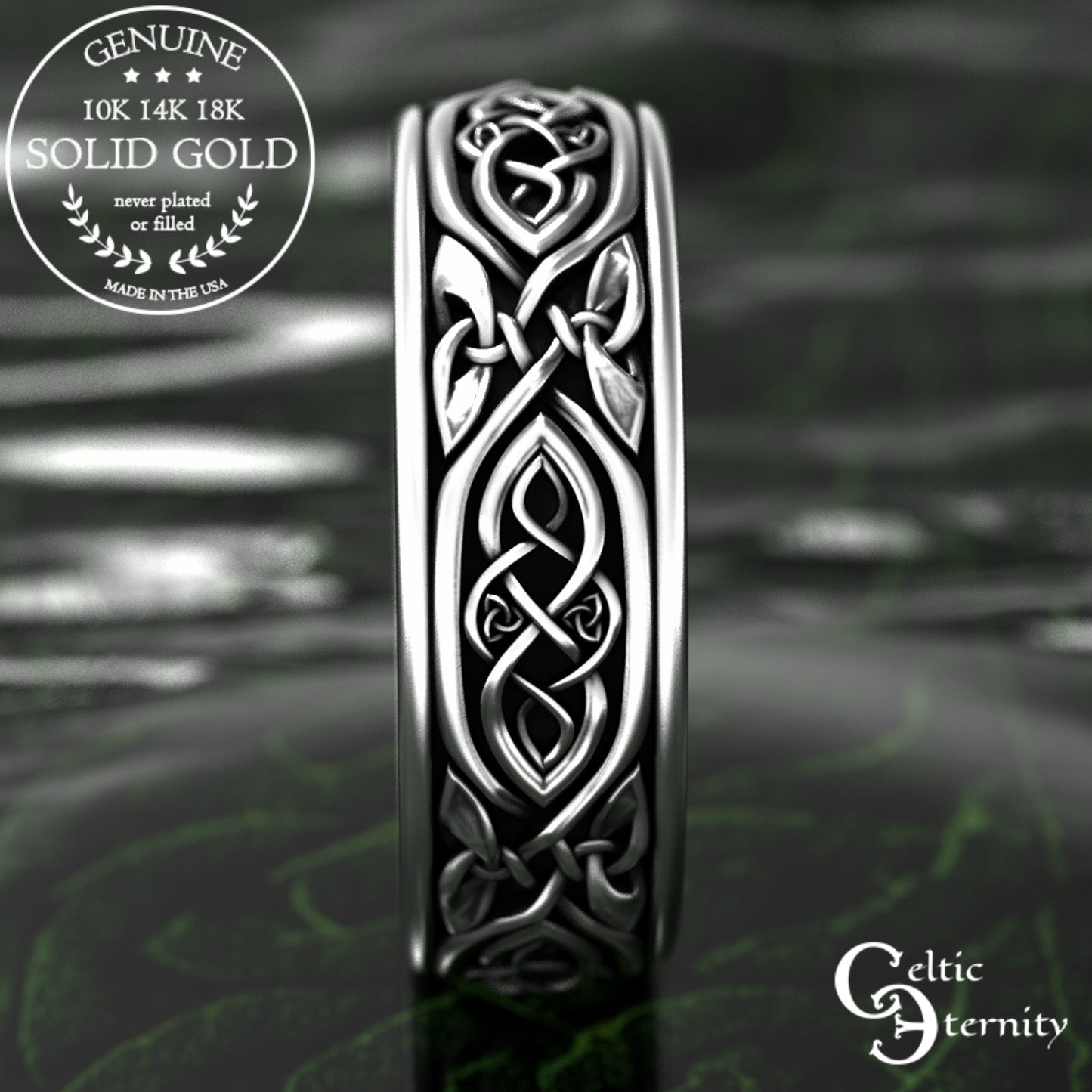 Sterling Men's Celtic Infinity Wedding Band, 2006