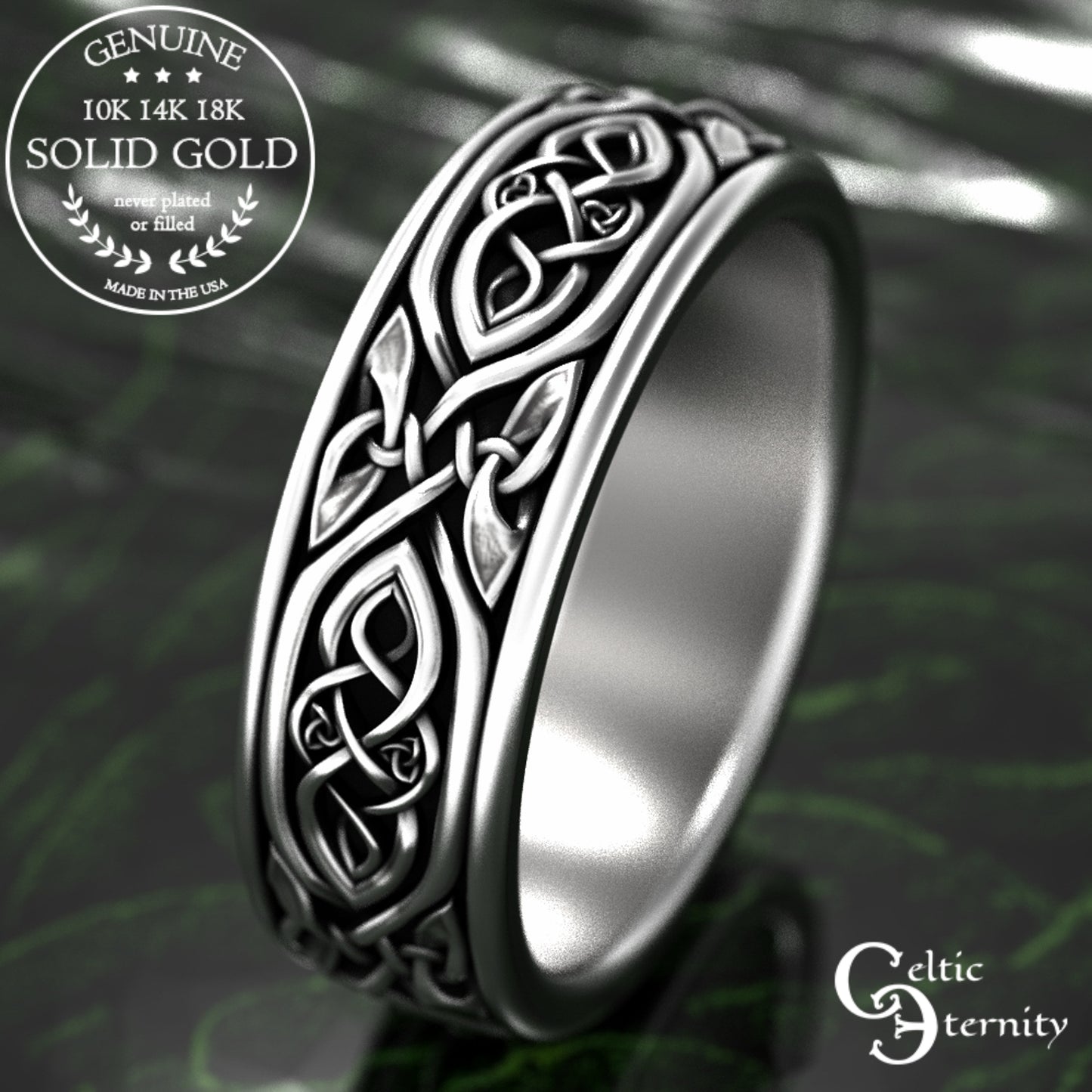 Sterling Men's Celtic Infinity Wedding Band, 2006