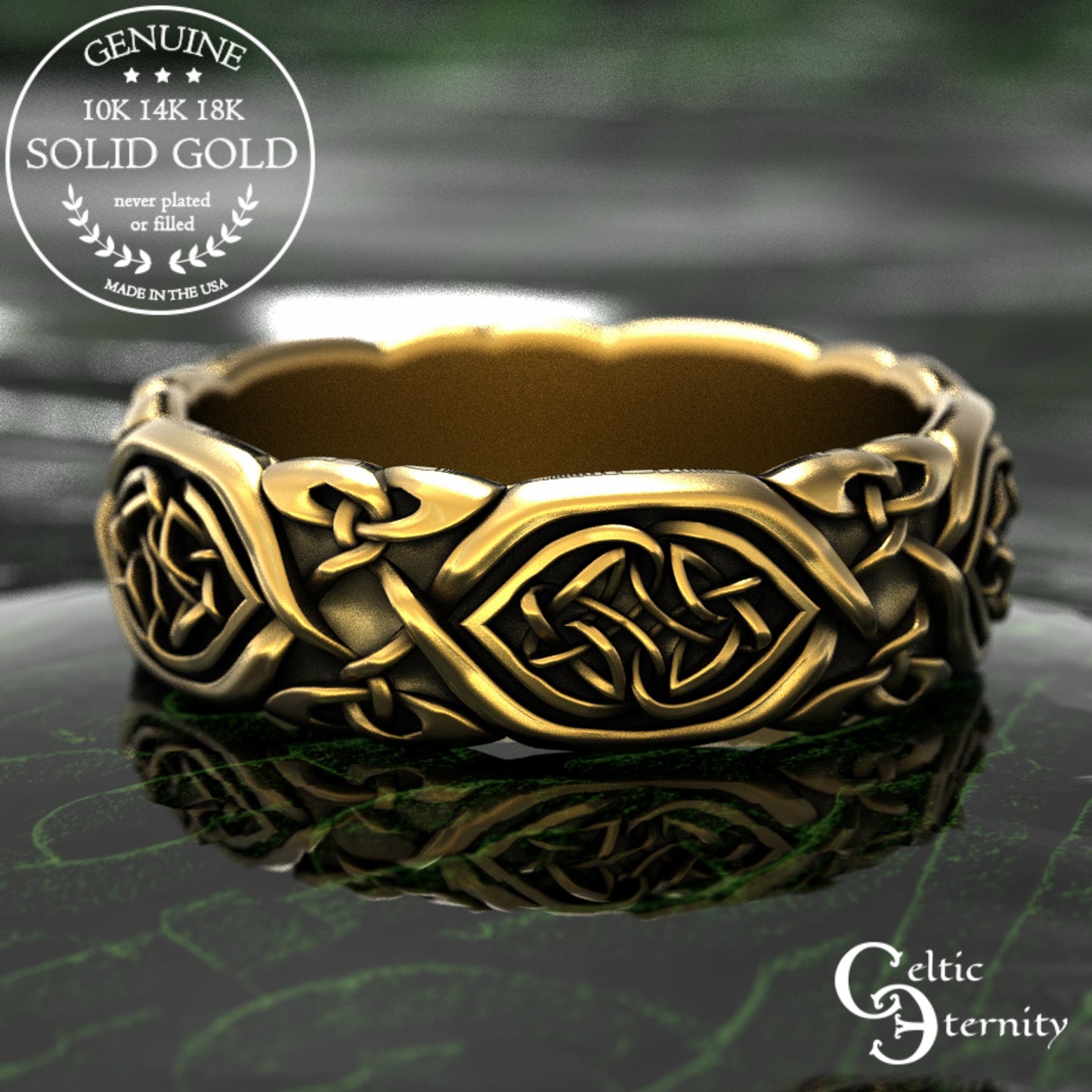 Sterling Women's Celtic Woven Heart Wedding Band, 2007