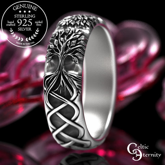 Sterling Women's Woven Tree Roots Wedding Band, 2035