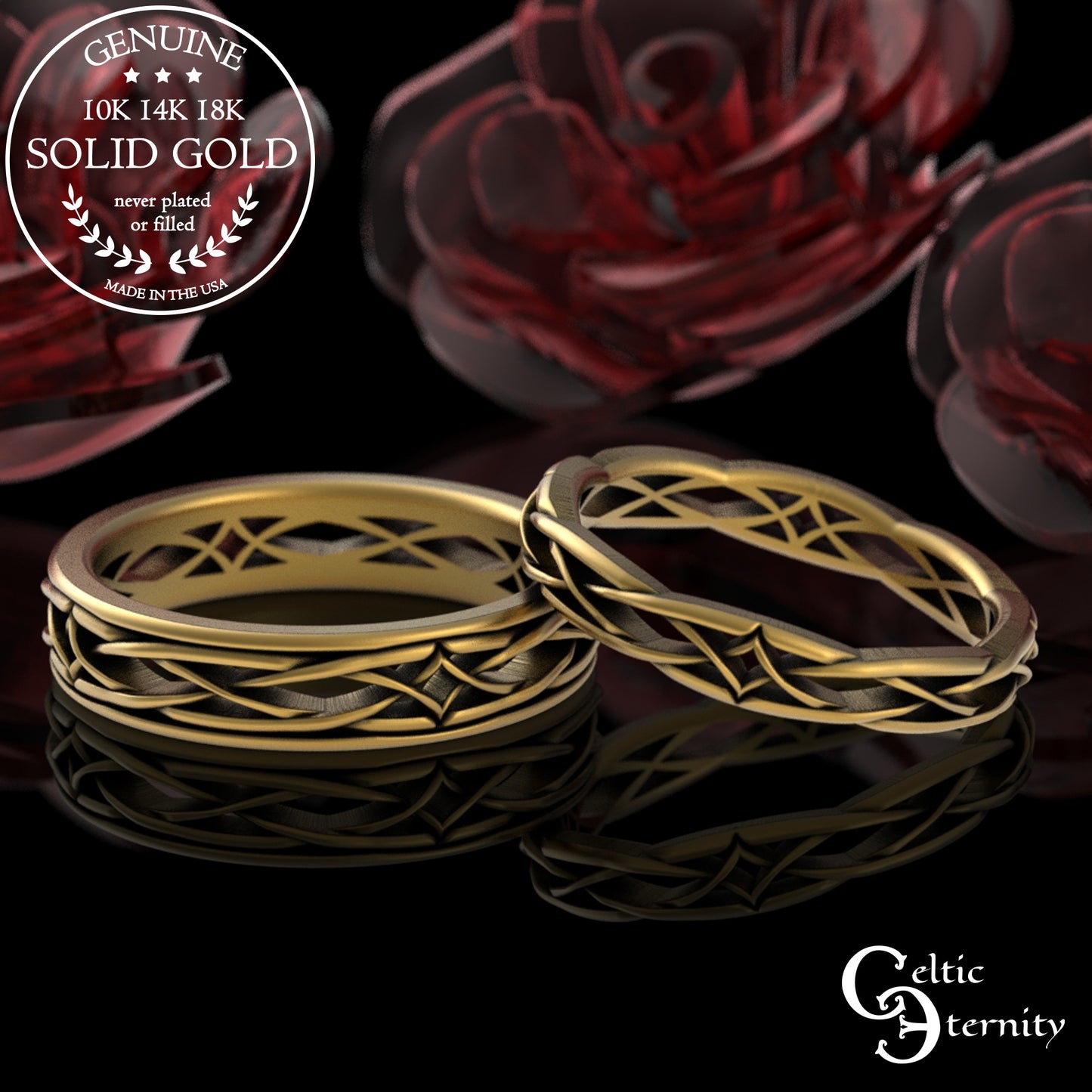 Woman's Sterling Narrow Irish Wedding Band, 2083