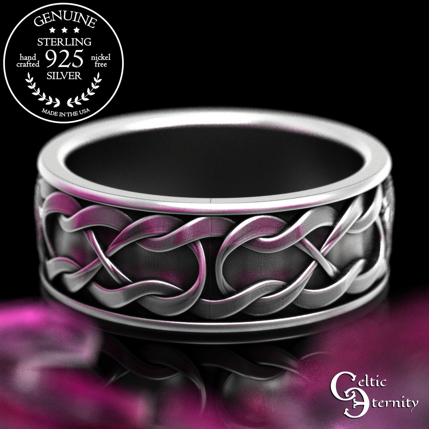 Matching Sterling Squirrels His & Hers Wedding Band Set, 2159 2160