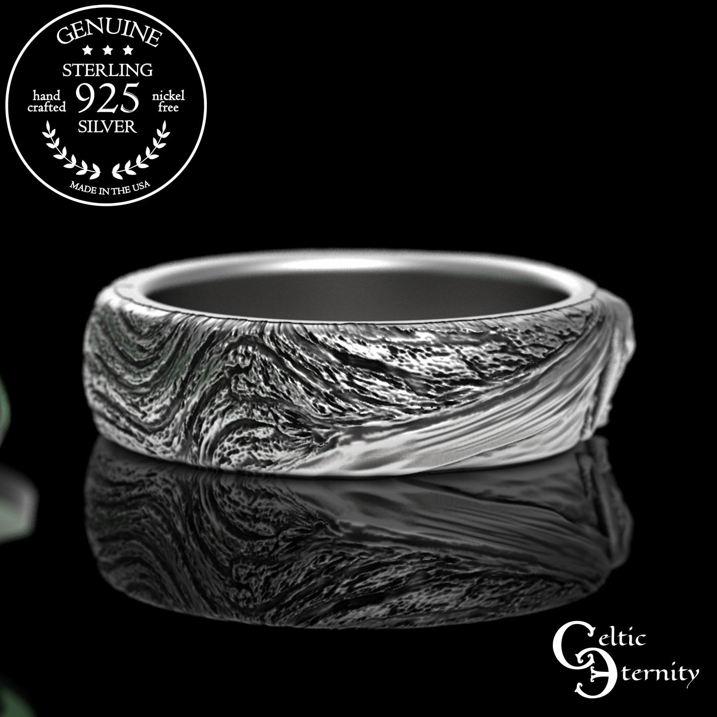 Sterling Silver Mountain Lion or Fighting Cougar Ring, 3286
