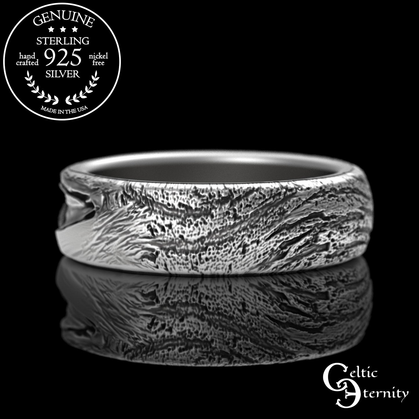 Sterling Silver Mama/Papa Bear & Baby Cub Ring, 3293